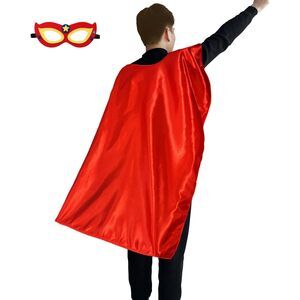 8351 Adults Superhero Cape And Mask, Birthday Gifts For Cosplay